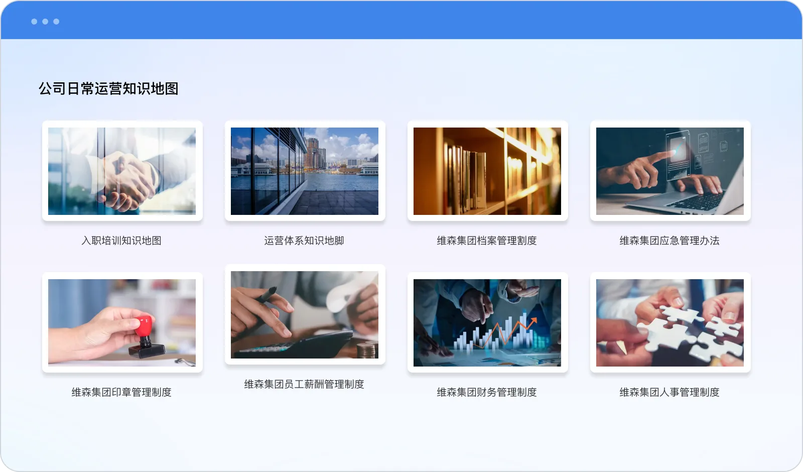 全面的岗位知识地图